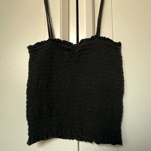 Brandy Melville Smocked Crop Top